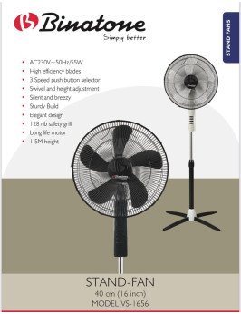 STAND-FAN 40 cm (16 inch)...