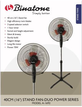 40CM (16") STAND FAN-DUO...