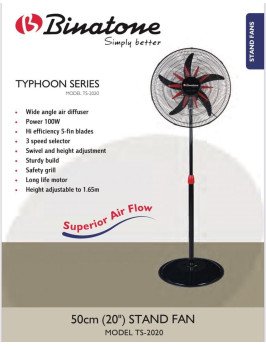 50cm (20") STAND FAN MODEL...